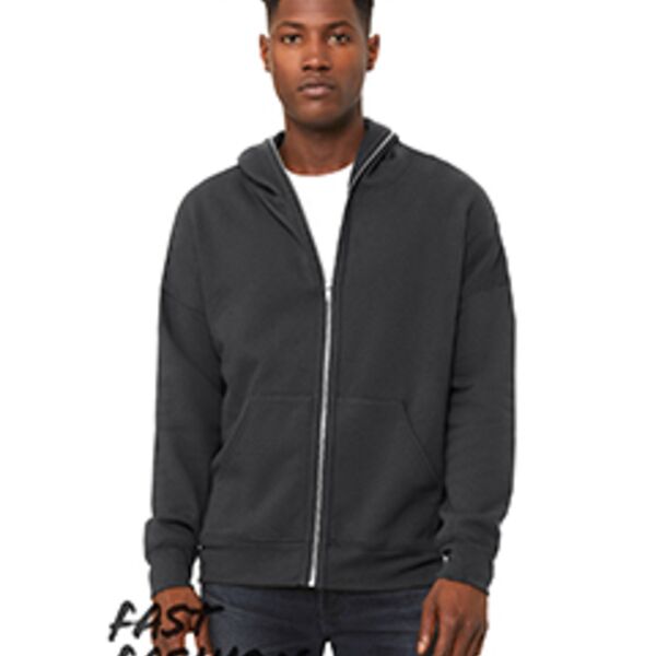 FWD Fashion Unisex Full-Zip Fleece with Zippered Hood Thumbnail
