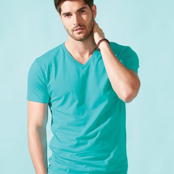 Unisex Cotton V-Neck T-Shirt Thumbnail